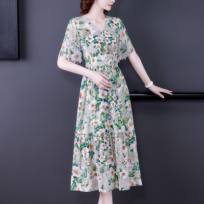 Silk  Silk Dress Female Summer High-end