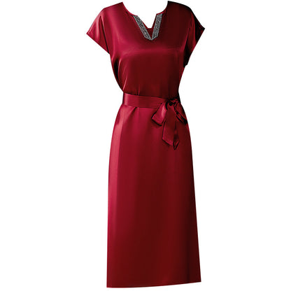 Noble Lady Mother Silk Acetate Satin Dress