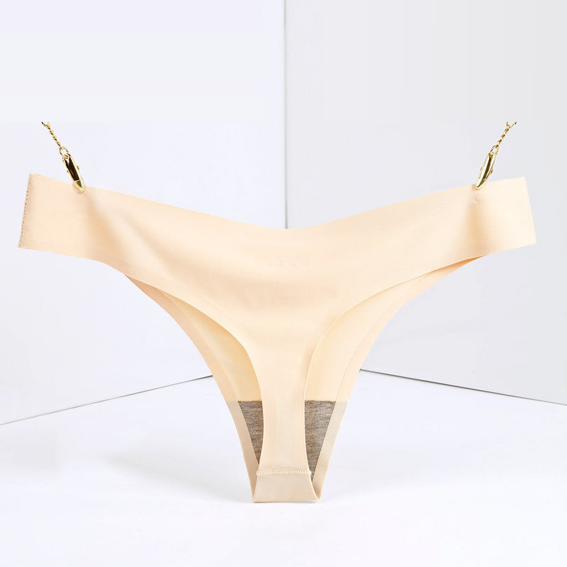 Ice Silk Seamless Low-rise Women's T Pants
