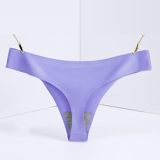 Ice Silk Seamless Low-rise Women's T Pants