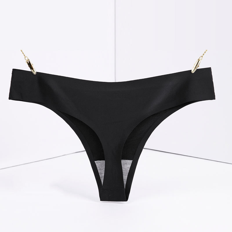 Ice Silk Seamless Low-rise Women's T Pants