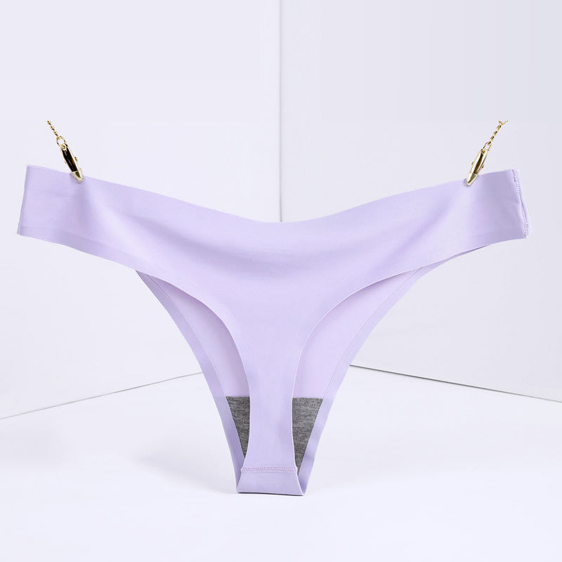 Ice Silk Seamless Low-rise Women's T Pants