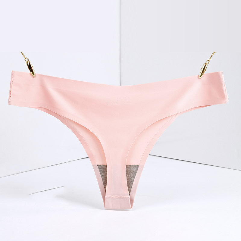 Ice Silk Seamless Low-rise Women's T Pants