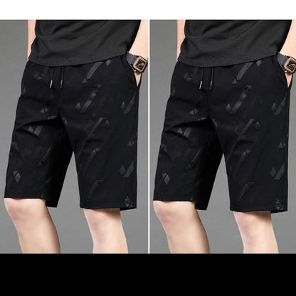 Ice Silk Shorts Men's Thin Sports Five-point Pants