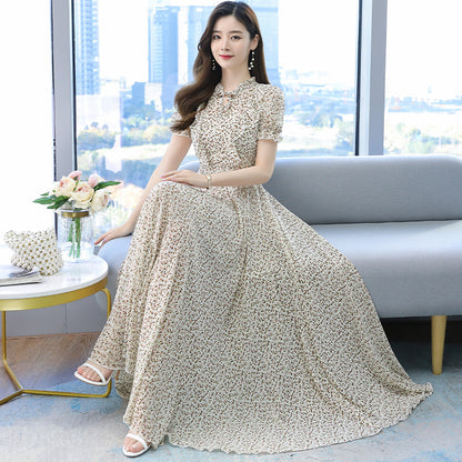 Super Fairy Temperament Small Fragrance Silk Dress