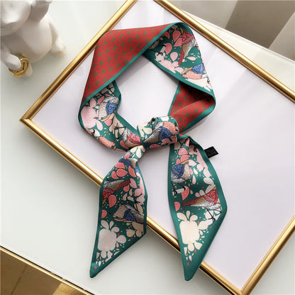 Spring and autumn long silk scarf