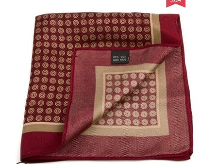 Men's Suit Wedding silk silk scarf pocket towel