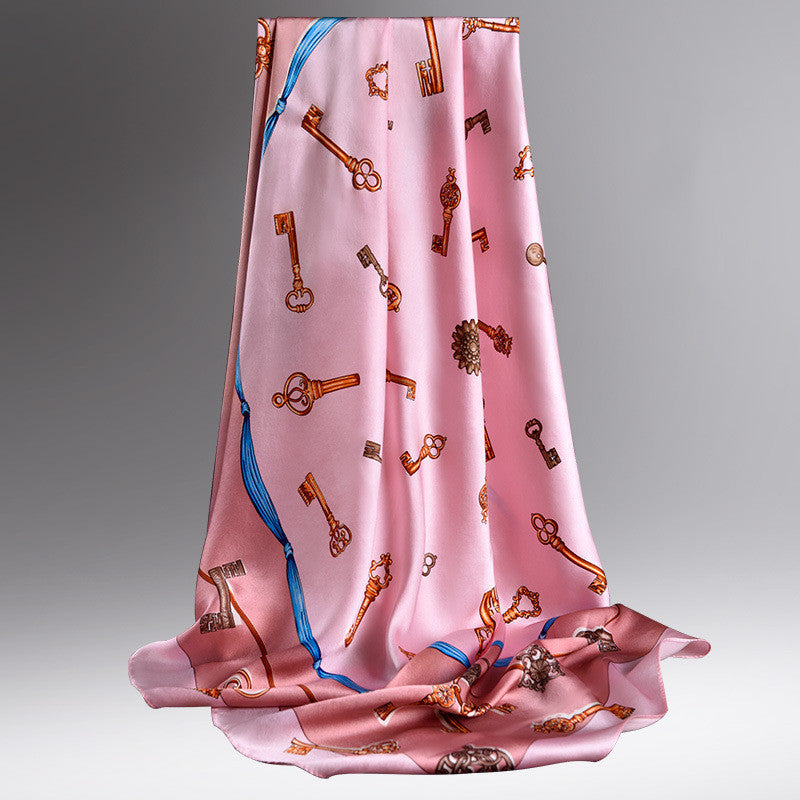 Spring All-Match Turban Silk Female Spring Silk Scarf