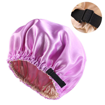 Invisible Flat Adjustment Buckle Simulated Silk Double Layer Round