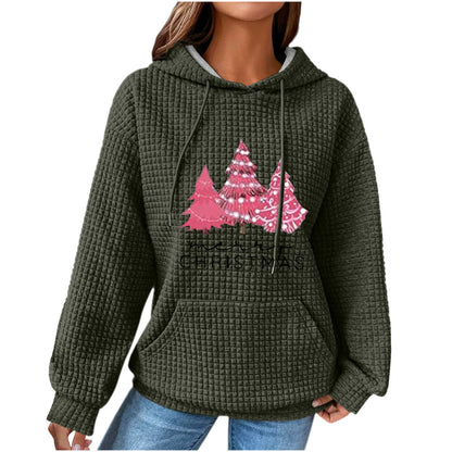WaffleWeave Patchwork Hoodie
