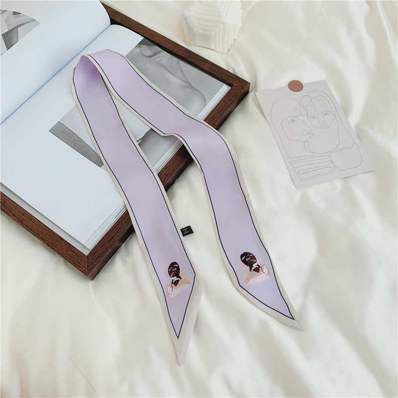 Slender Silk Ccarf Female Headscarf Headband