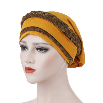Milk silk can hide hair turban hat
