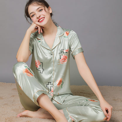 Women's silk pajamas
