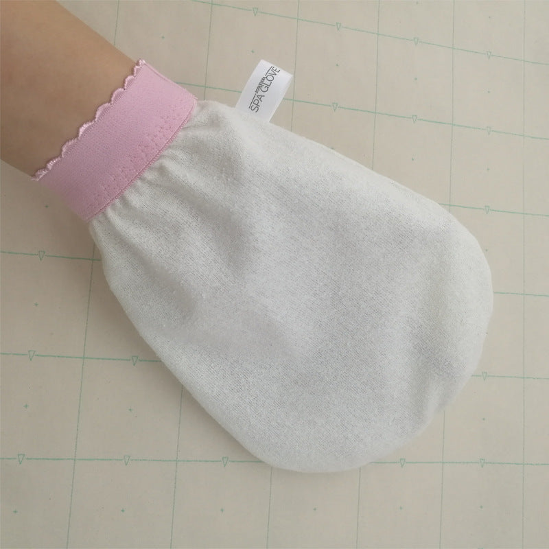 Silk exfoliating beauty scrubbing gloves
