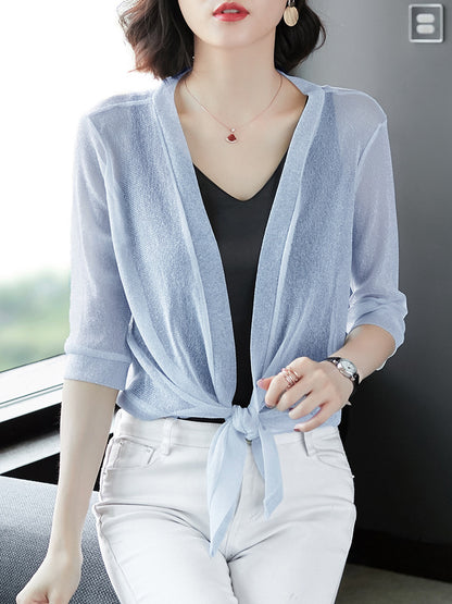 Mesh flash silk coat