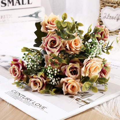 Nordic Simulation Silk Flower Ornaments For Living Room Decoration