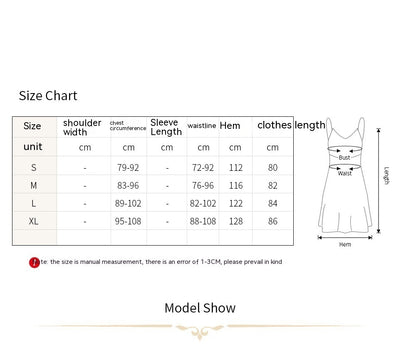 Black Lace Sexy Thin Ice Silk Sling V-neck Dress