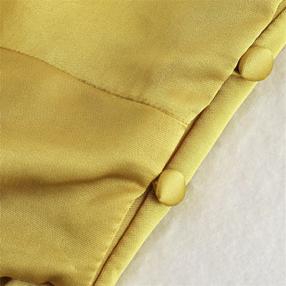 Summer New Silk Satin Texture One Shoulder Light Luxury Dress High Sense