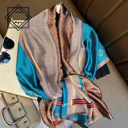 Summer Silk Women's Thin Section Fashion Lengthened Scarf Shawl