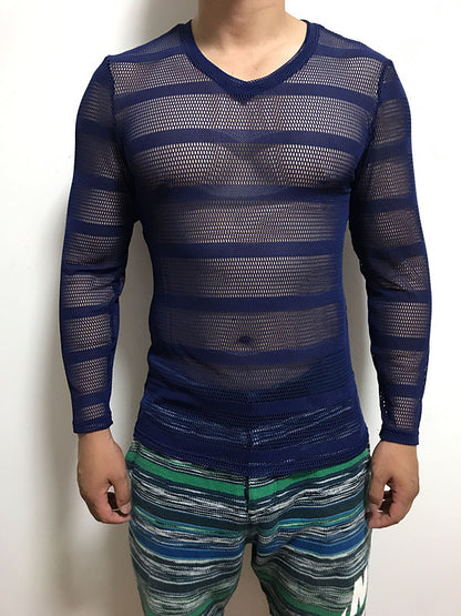 Ice silk mesh long sleeve
