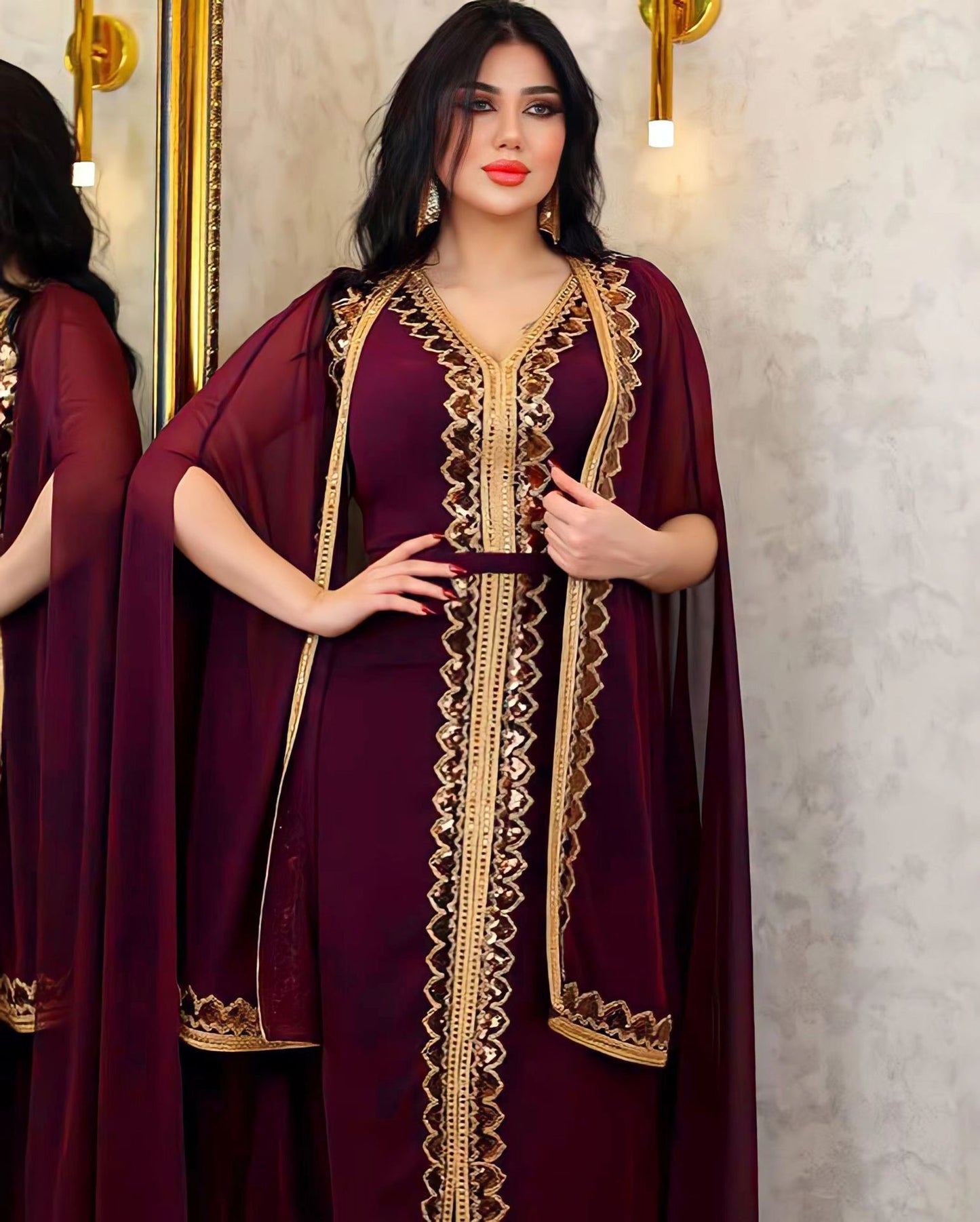 Zuleyha RadianceCape Gown