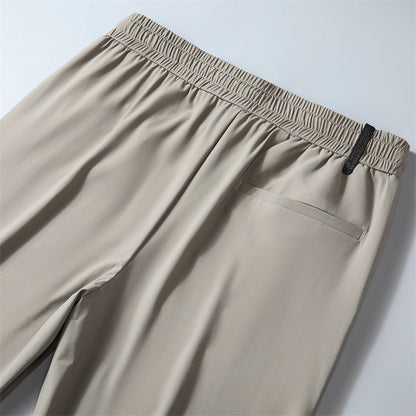Men's Summer Thin High Elasticity Ice Silk Casual Pants
