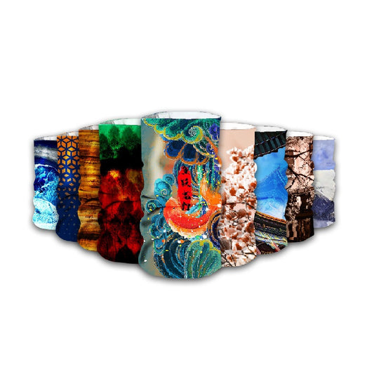 Printed ice silk scarf