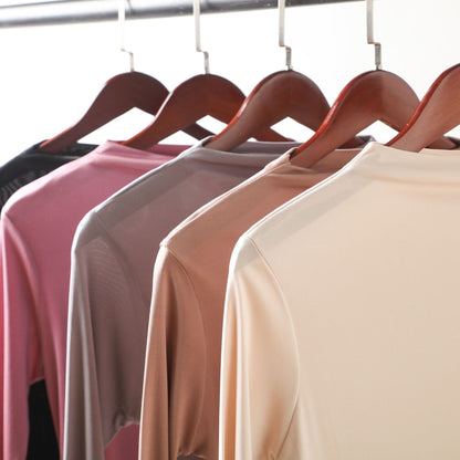 Women's Fashion Silk Bottoming Shirt