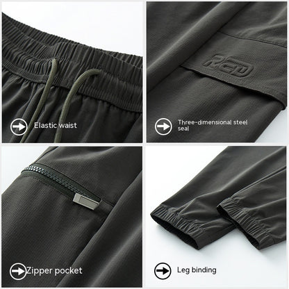 Summer Ice Silk Overalls Thin Breathable