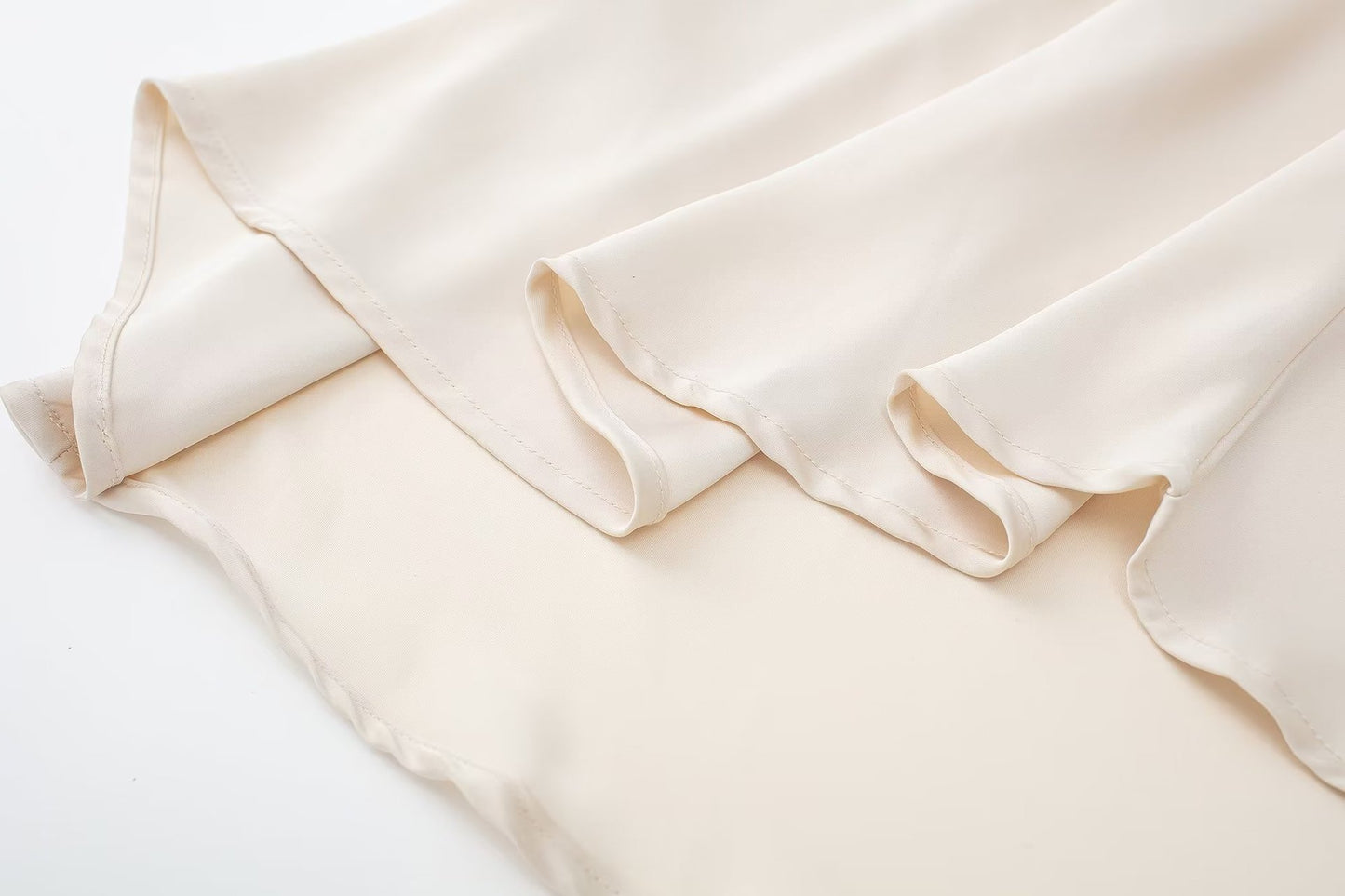 Spring Design Niche Silk Satin Texture Dress