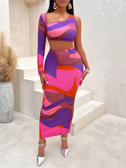 Asymétria Muse Skirt Set