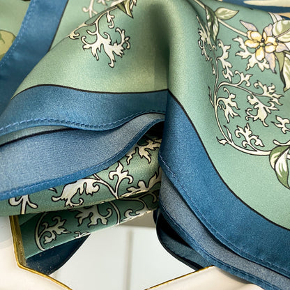 Women's Dual-use Air Conditioner Shawl  Silk Scarf