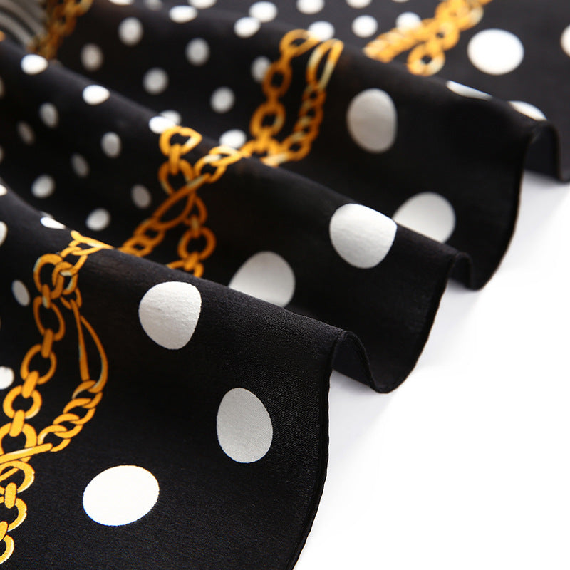 Ladies Scarf Wrapped And Satin Silk