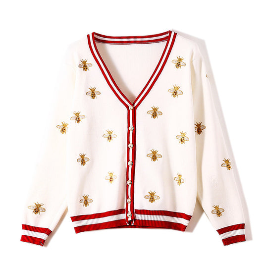 Spring New Ice Silk Knitted Cardigan