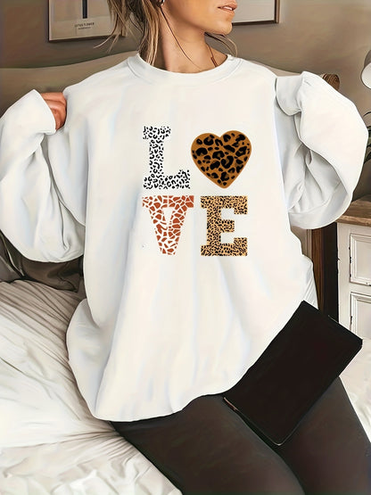 WildHeart Plus-Size Leopard Sweater