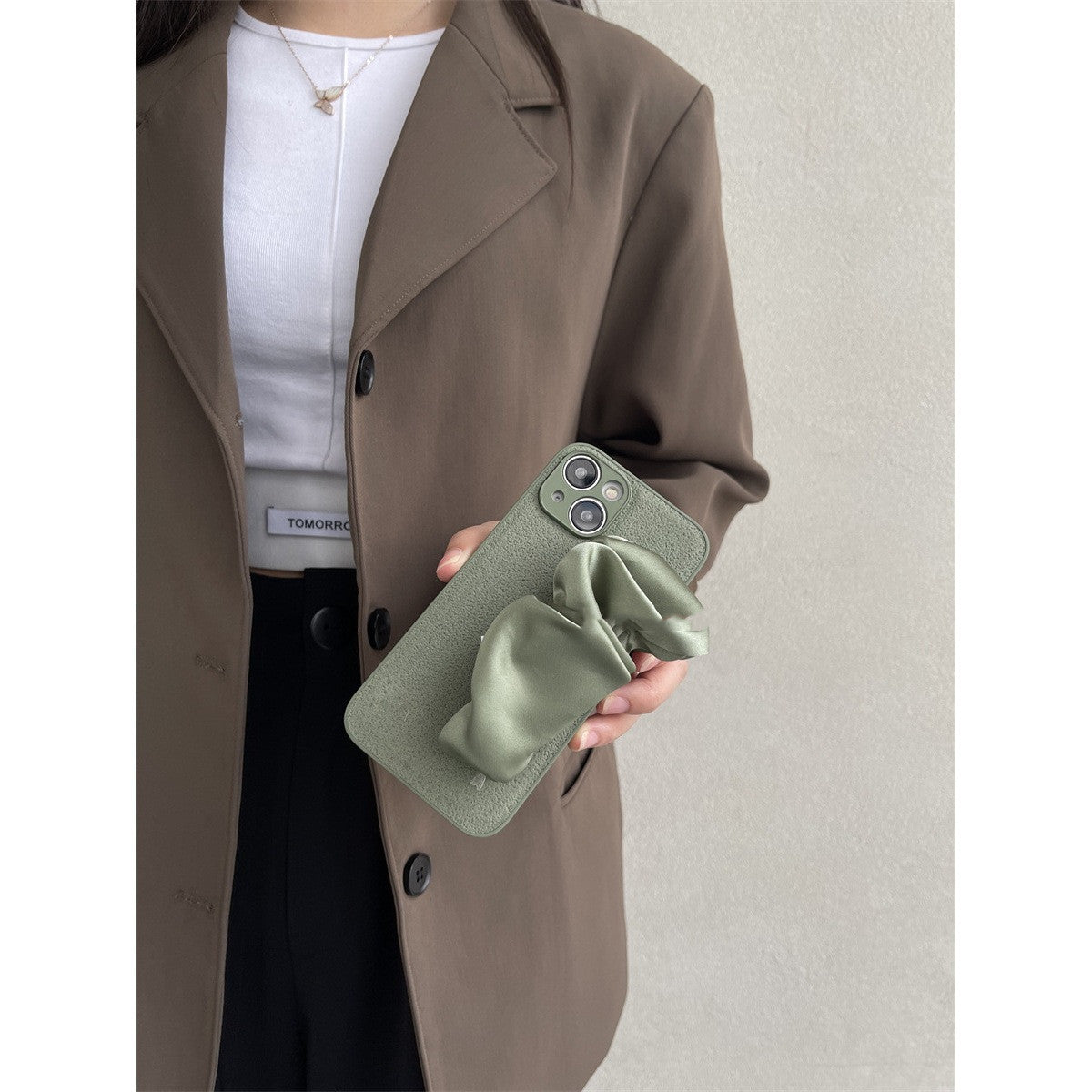 New Personality Silk Cloth Phone Case