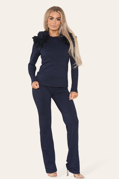 FlutterEase Ribbed Lounge Set