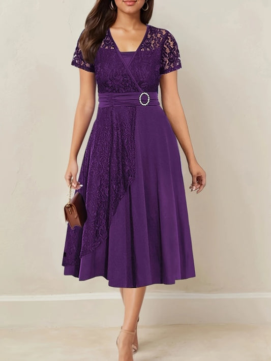 : Lunara Crystal Wrap Dress