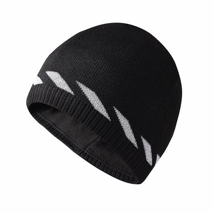 Reflective silk knitted hat