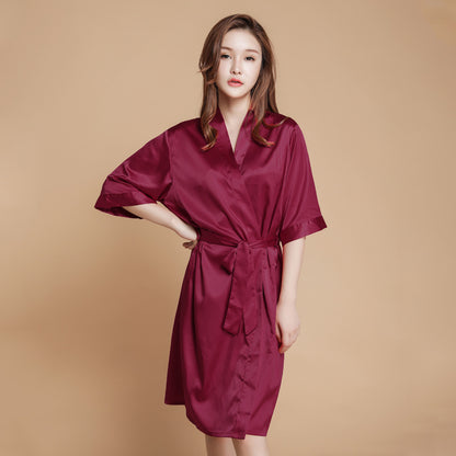 Solid silk pajamas