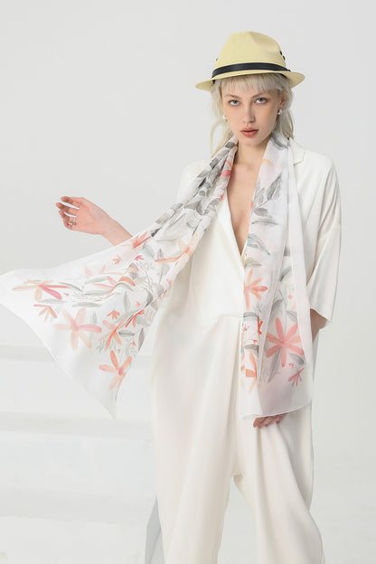 Fashion silk chiffon long scarf
