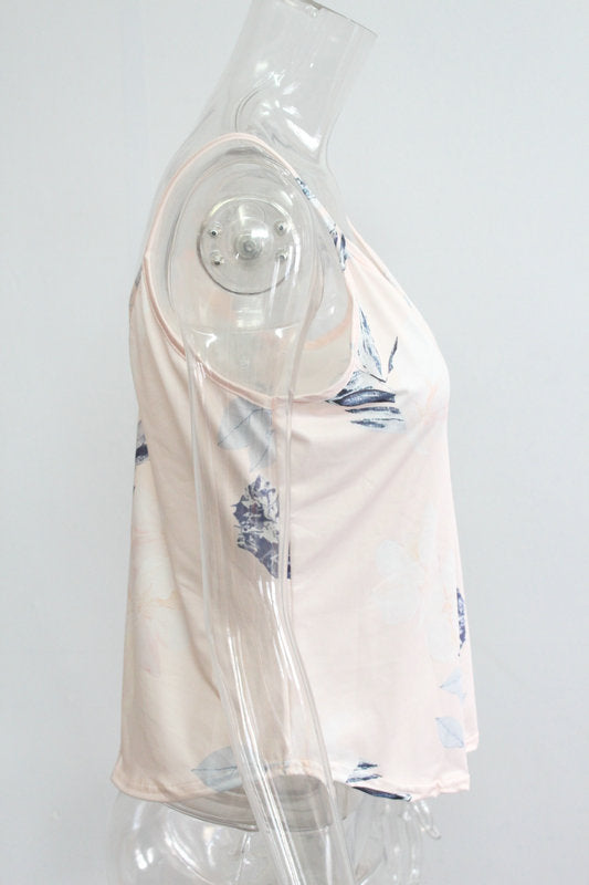 Milk silk print camisole
