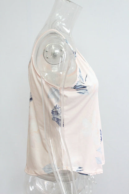 Milk silk print camisole