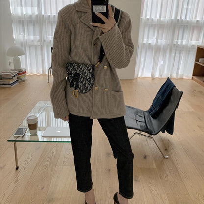 Retro sweater coat