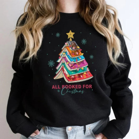 FestiveScript Round-Neck Sweater
