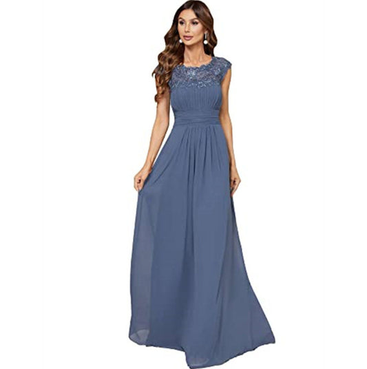 Celestia Lace Chiffon Bridesmaid Gown