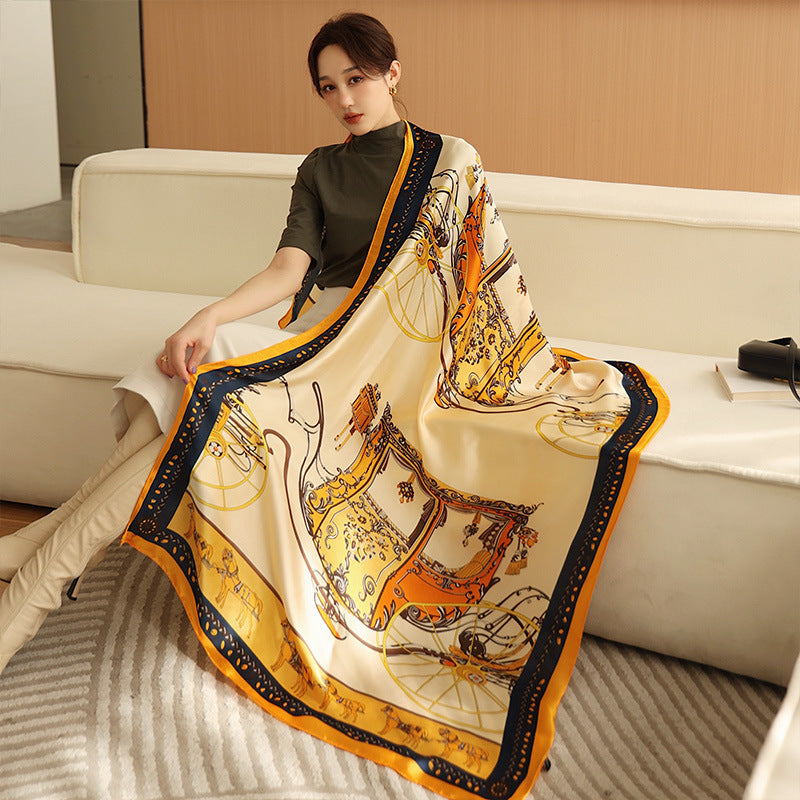 Ladies Fashion Korean Style Silk Printing