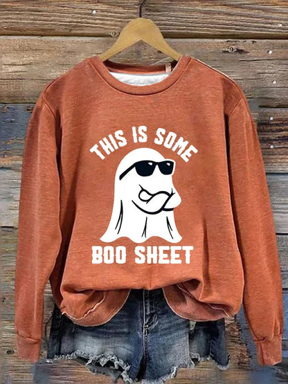 PumpkinCharm Digital Print Sweater