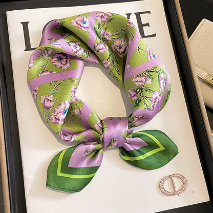 Silk Kerchief Women's Fashion Printed Scarf