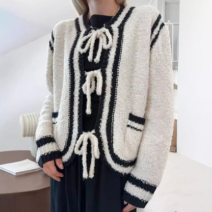 KnitEase Lace-up Pocket Coat